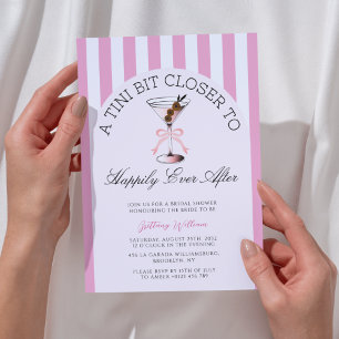 A Tini Bit Closer To Happily Ever After Bridal  Invitation