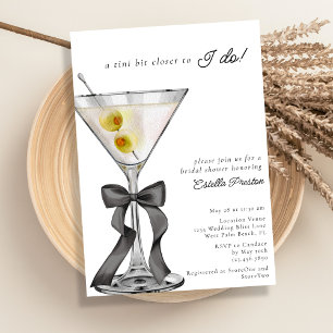 A Tini Bit Closer to I Do Cocktail Bridal Shower Invitation