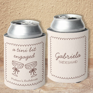 A Tini Bit Engaged Espresso Martini Bachelorette Can Cooler