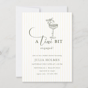 a Tini Bit Engaged Modern Elegant Bridal Shower Invitation