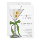 A Tini Bit Green Bow Dirty Martini Bridal Shower
