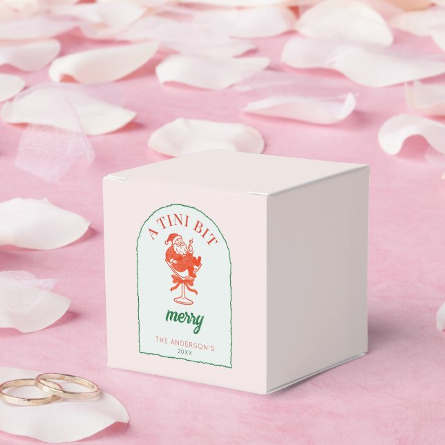A Tini Bit Merry Christmas Santa Claus Favour Box (Wedding)