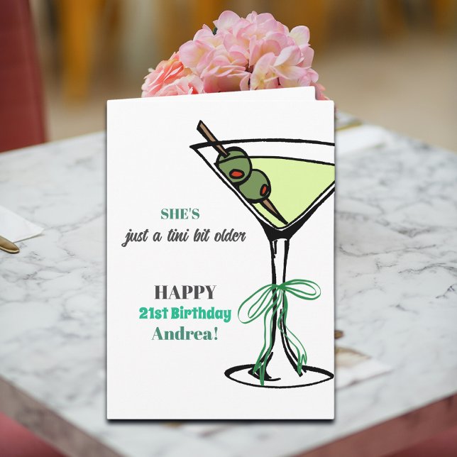 A Tini Bit Older 21st Birthday  Card (Creator Uploaded)