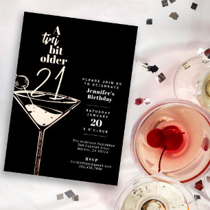 A Tini Bit Older 21st Birthday Martini Party