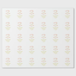 A tini bit older 40th birthday name date martini c wrapping paper