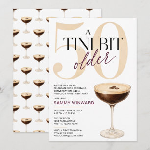 A Tini Bit Older 50th Birthday Party Invitation