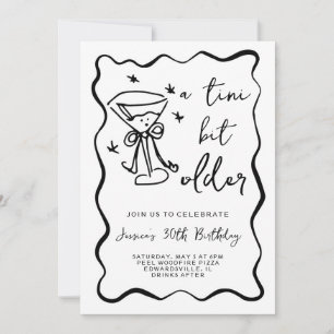 A Tini Bit Older Birthday Invitation