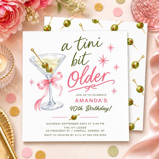 A Tini Bit Older Birthday Invitation (Creator Uploaded)