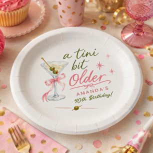 A Tini Bit Older Birthday Paper Plate