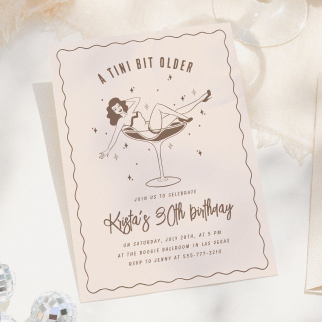 A Tini Bit Older Birthday Party Invitation (Creator Uploaded)