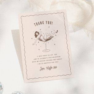 A Tini Bit Older Birthday Party Thank You Card