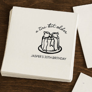 A Tini Bit Older Bow Themed Birthday Party  Napkin