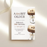 A Tini Bit Older Espresso Martini Birthday Invitation<br><div class="desc">Shake things up and celebrate in style with our “A Tini Bit Older” Martini Themed Birthday Invite! Featuring hand-drawn espresso martini illustrations adorned with chic brown bows, this invite is perfect for a birthday bash that’s as classy as it is fun. Customise with your details and get ready to toast...</div>