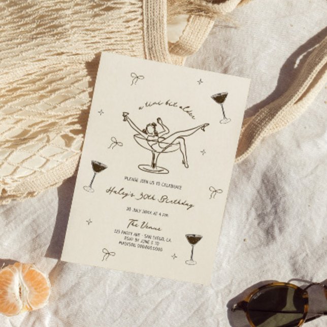 A Tini Bit Older Espresso Martini Birthday Invitation (Creator Uploaded)
