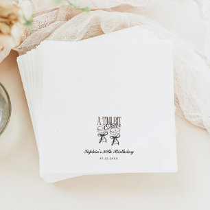 A Tini Bit Older Espresso Martini Birthday Napkin