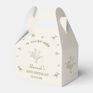 A Tini Bit Older Espresso Martini Bow Birthday Favour Box