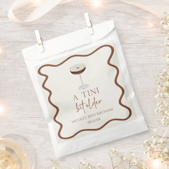 A Tini Bit Older Expresso Martini Birthday Party Favour Bags (Clipped)