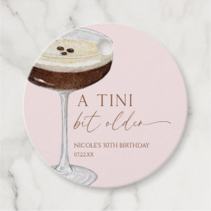 A Tini Bit Older Expresso Martini Bridal Shower Favour Tags