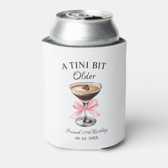 A Tini Bit Older Martini Birthday party  Can Cooler (Can Back)