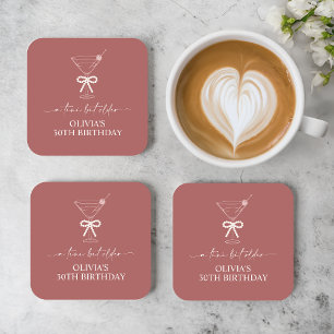 A Tini Bit Older Martini Birthday Party Favour Coaster