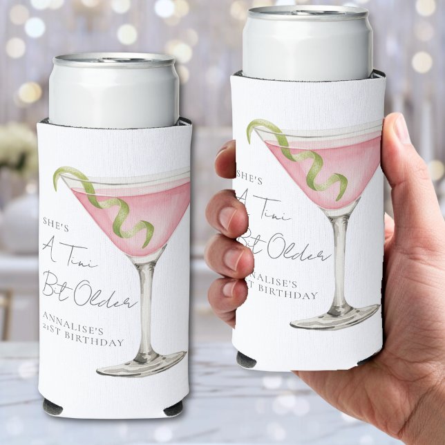 A Tini Bit Older Martini Birthday Seltzer Can Cooler (A Tini Bit Older Martini Birthday Seltzer Can Cooler)