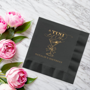 A Tini Bit Older Martini Foil Stamped Napkins