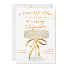 A Tini Bit Older Martini Theme Birthday Invitation