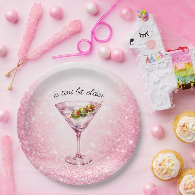 A Tini Bit Older Women’s Birthday Party  Paper Plate (Party)