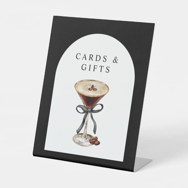 A Tini On is on the Way Baby Shower  Pedestal Sign (Front)