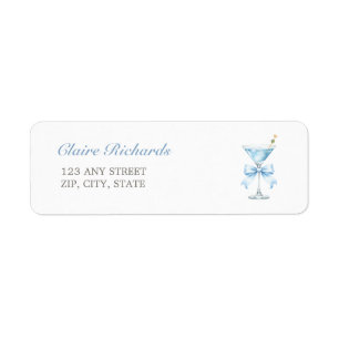A Tini One Coquette Bow Baby Shower Return Address