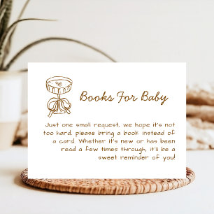 A Tini One Doodle Martini Books For Baby Shower Enclosure Card