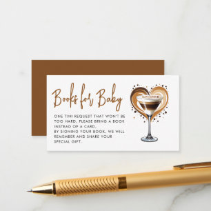 A Tini One Espresso Martini Books for Baby Enclosure Card