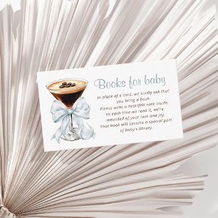 A Tini One Espresso Martini Books for Baby Enclosure Card