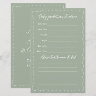 A Tini One Is On The Way Baby Shower Guessing Game