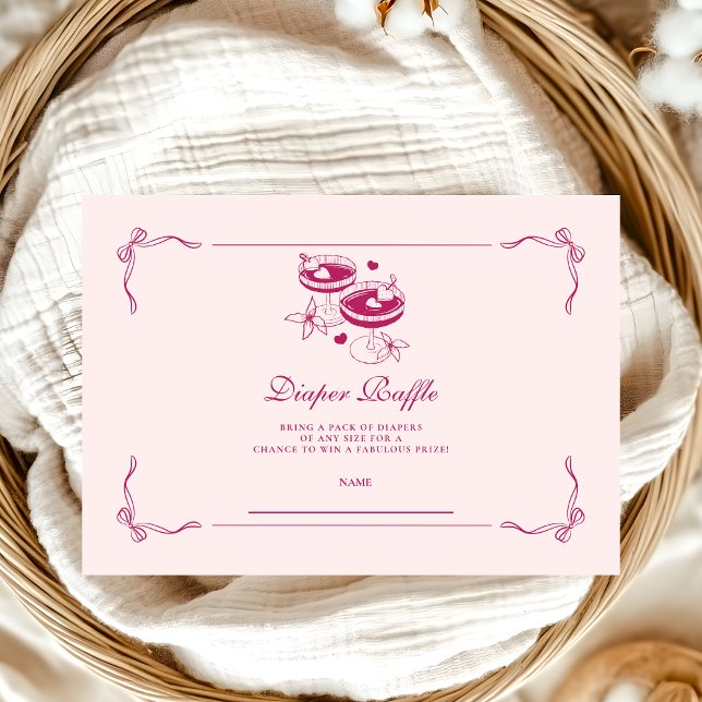 A Tini One Is On The Way Diapper Raffle Enclosure Card (Creator Uploaded)
