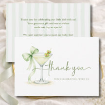 A Tini One Is On The Way Elegant Martini Party