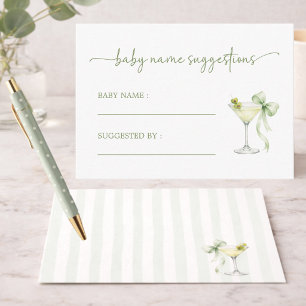 A Tini One Neutral Baby Name Suggestions Card