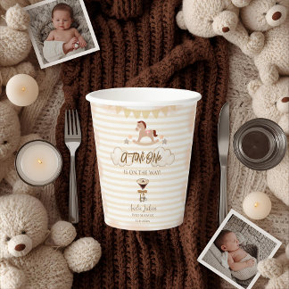 A Tini One On The Way Espresso Martini Baby Shower Paper Cups