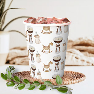 A Tini One On The Way Espresso Martini Baby Shower Paper Cups
