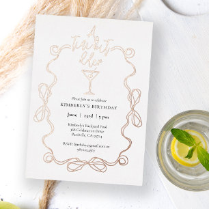 A Tiny Bit Older White Gold Martini Birthday Party