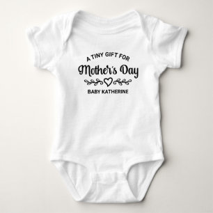 A Tiny Gift For Mother's Day Pregnancy Announcemen Baby Bodysuit