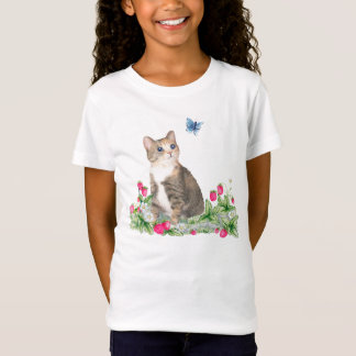 A tiny kitten in a strawberry field T Shirt