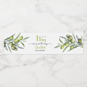 A tiny one is on the way Baby Shower Water Bottle Label