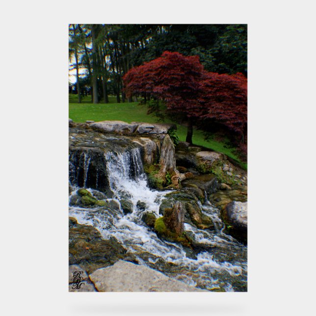 A Tiny Waterfall Acrylic Sign (Front)