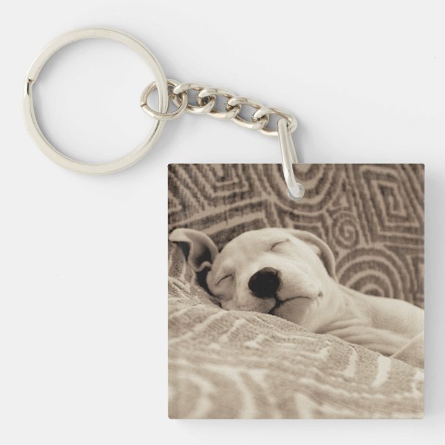 A Tired Dog Key Ring (Front)