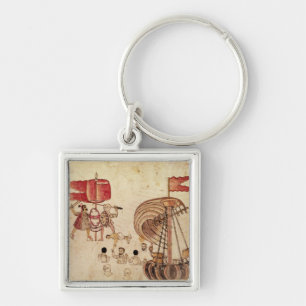 A Tlaxcalan warriorl Key Ring