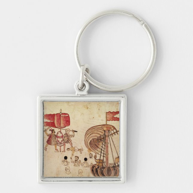 A Tlaxcalan warriorl Key Ring (Front)