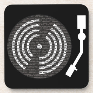 A to Z Electronic Music Turntable Coaster