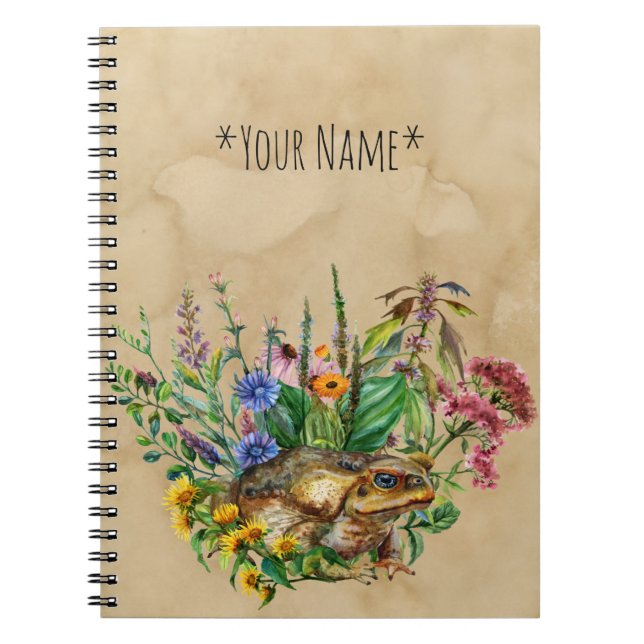 A Toad Among The Flowers Notebook (Front)