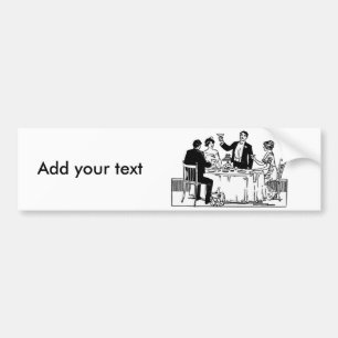 A toast bumper sticker